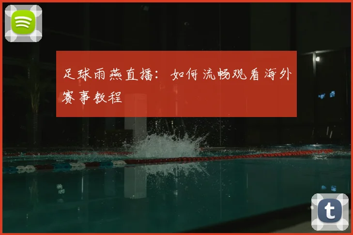 足球雨燕直播：如何流畅观看海外赛事教程